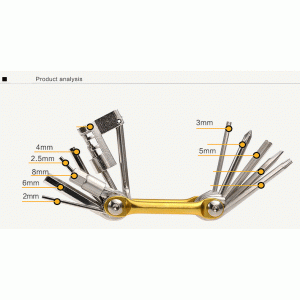 cấu hình chi tiết bộ công cụ sửa xe đạp đa năng 11 trong 1