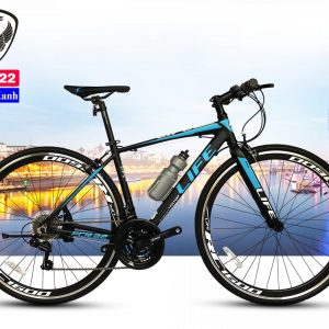 Xe đạp touring LIFE FCR22 đen xanh