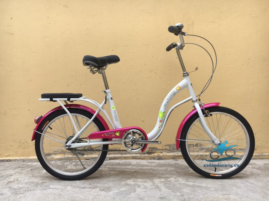 Xe đạp mini Fascino FM20 màu trắng hồng
